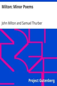Milton: Minor Poems