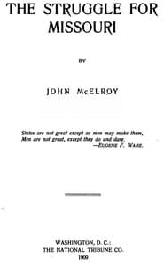The Struggle for Missouri book cover