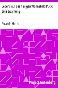 Lebenslauf des heiligen Wonnebald Pück: Eine Erzählung book cover