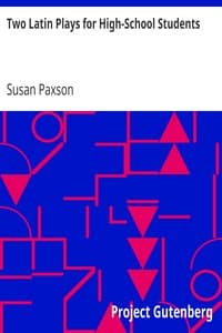 Two Latin Plays for High-School Students book cover