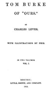 Tom Burke Of "Ours", Volume I book cover