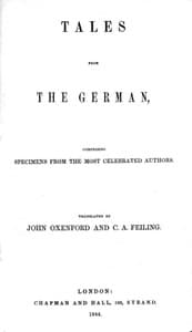 Tales from the German, Comprising specimens from the most celebrated authors book cover