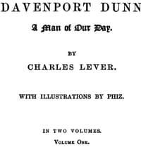 Davenport Dunn, a Man of Our Day. Volume 1 (of 2) book cover