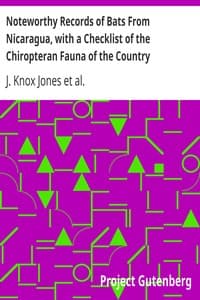 Noteworthy Records of Bats From Nicaragua, with a Checklist of the Chiropteran Fauna of the Country