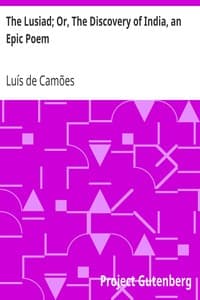 The Lusiad; Or, The Discovery of India, an Epic Poem book cover
