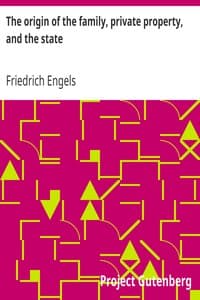 The origin of the family, private property, and the state book cover