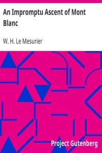 An Impromptu Ascent of Mont Blanc book cover