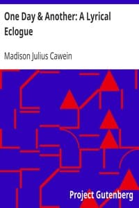 One Day & Another: A Lyrical Eclogue book cover
