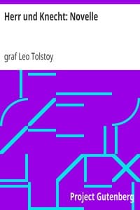 Herr und Knecht: Novelle