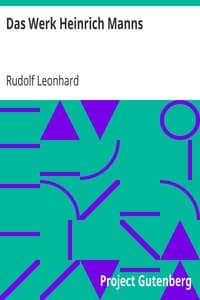 Das Werk Heinrich Manns book cover