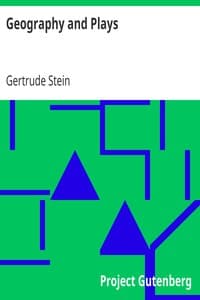 Geography and Plays book cover