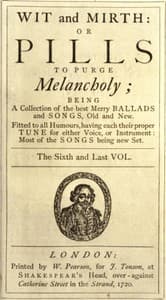 Wit and Mirth: or Pills to Purge Melancholy, Vol. 6 of 6 book cover