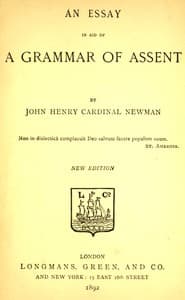 An Essay in Aid of a Grammar of Assent book cover