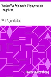 Vanden Vos Reinaerde: Uitgegeven en Toegelicht book cover