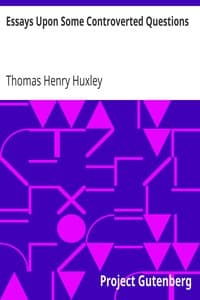 Essays Upon Some Controverted Questions book cover