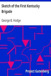 Sketch of the First Kentucky Brigade book cover