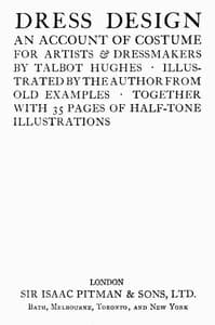 Dress design book cover