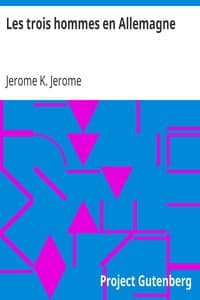 Les trois hommes en Allemagne book cover