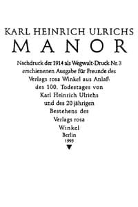 Manor book cover
