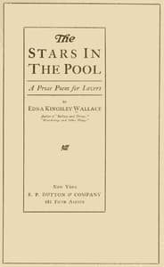 The Stars in the Pool: A Prose Poem for Lovers
