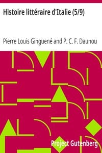 Histoire littéraire d'Italie (5/9)