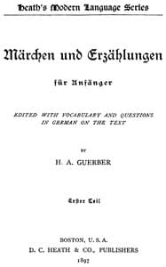 Märchen und Erzählungen für Anfänger. Erster Teil