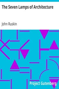 The Seven Lamps of Architecture book cover