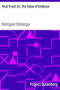 Final Proof; Or, The Value of Evidence book cover