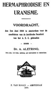Hermaphrodisie en Uranisme