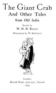 The Giant Crab, and Other Tales from Old India