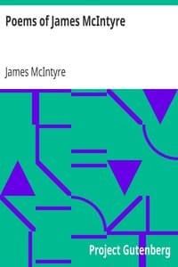 Poems of James McIntyre book cover