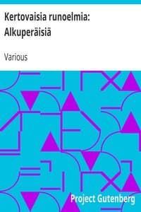 Kertovaisia runoelmia: Alkuperäisiä book cover