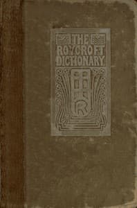 The Roycroft Dictionary, Concocted by Ali Baba and the Bunch on Rainy Days. book cover