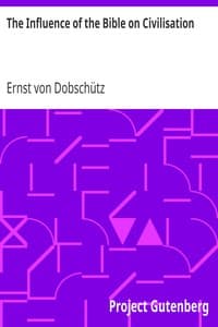 The Influence of the Bible on Civilisation book cover