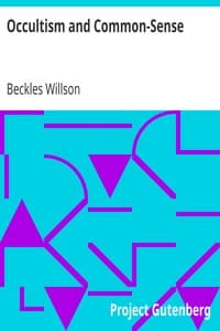 Occultism and Common-Sense book cover