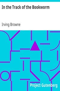 In the Track of the Bookworm book cover
