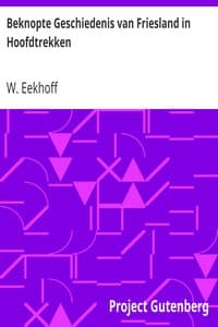 Beknopte Geschiedenis van Friesland in Hoofdtrekken book cover