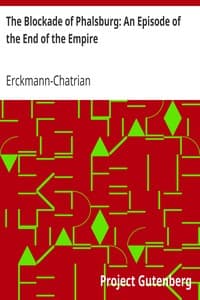 The Blockade of Phalsburg: An Episode of the End of the Empire