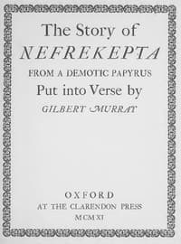 The Story of Nefrekepta, from a Demotic Papyrus book cover