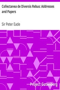 Collectanea de Diversis Rebus: Addresses and Papers book cover