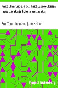 Raittiutta runoissa I-II: Raittiuskokouksissa lausuttavaksi ja kotona luettavaksi book cover