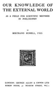 Our Knowledge of the External World as a Field for Scientific Method in Philosophy book cover