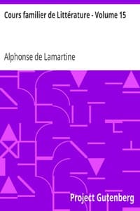 Cours familier de Littérature - Volume 15 book cover