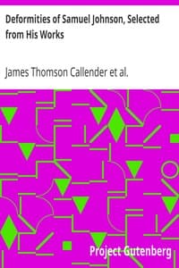 Deformities of Samuel Johnson, Selected from His Works