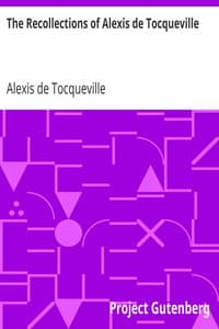 The Recollections of Alexis de Tocqueville book cover