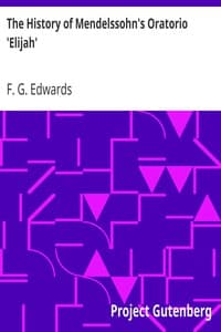 The History of Mendelssohn's Oratorio 'Elijah' book cover