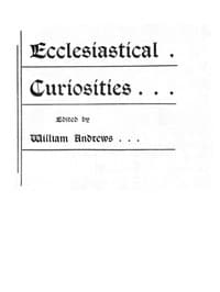 Ecclesiastical Curiosities book cover