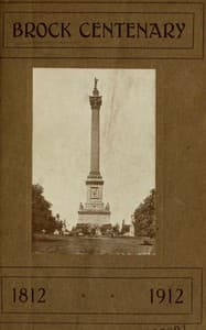 Brock Centenary, 1812-1912