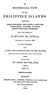 An Historical View of the Philippine Islands, Vol 2 (of 2)
Exhibiting their discovery, population, language, government, manners, customs, productions and commerce.