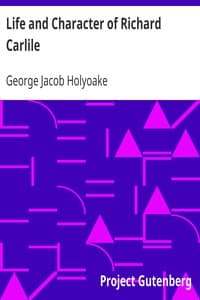 Life and Character of Richard Carlile book cover